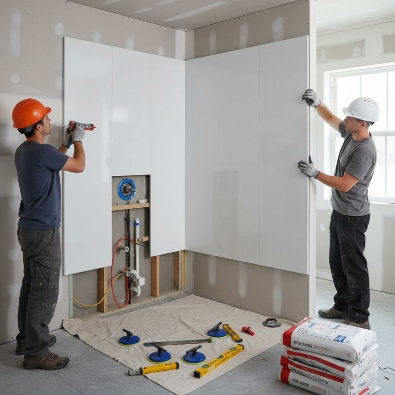 Shower Surround Installation detail